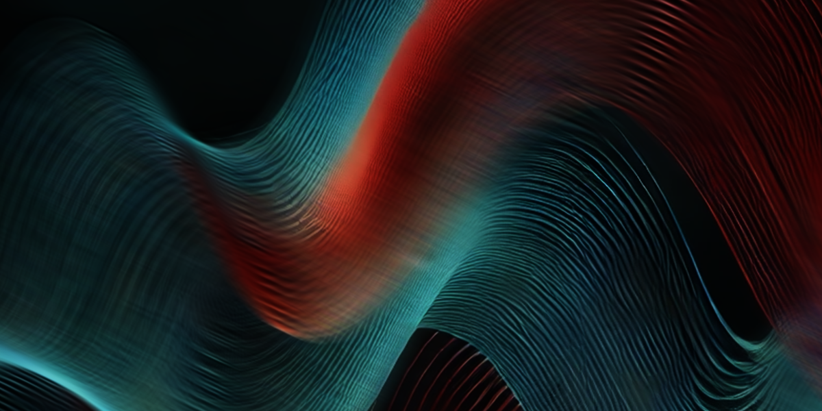 Monochromatic abstract image of curved lines on a dark background, resembling light trails or flowing strands, reminiscent of the intricate data paths monitored by Adaptive Managed xDR.