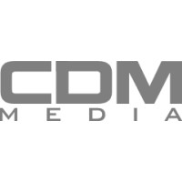 The logo with gray text reads "CDM MEDIA" on a white background, capturing the essence of a professional CISO Summit in Chicago.