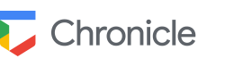  Logo of Chronicle with a multicolored emblem on the left and the word "Chronicle" in gray font on the right.