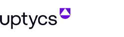  Logo of Uptycs, featuring the brand name in lowercase letters and a purple shield emblem with an upward-pointing arrow.