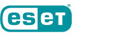  ESET logo with lowercase "e" and uppercase "SET" in white letters inside a blue-green rounded rectangle.