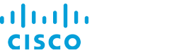  The image displays the Cisco logo, featuring stylized vertical lines and the word "CISCO" in blue.